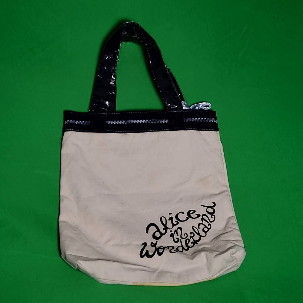 Loungefly Alice in Wonderland Canvas Tote & Wallet – OG Heart Logo 2010 NWT/NWOT - Picture 15 of 16